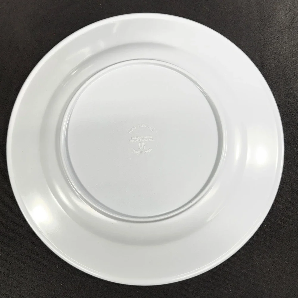 Set of 3‎ Melamine Snowman Plates Winter Holiday Christmas Dinnerware